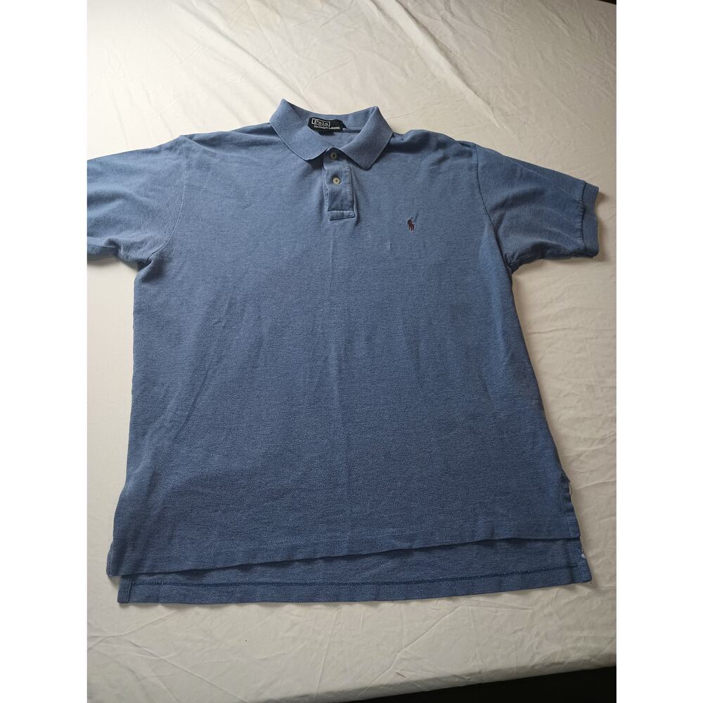 Polo Ralph Lauren Men Cotton Blue Short sleeve‎ Polo Shirt Size Large